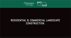 Desktop Screenshot of classiquelandscapers.co.nz